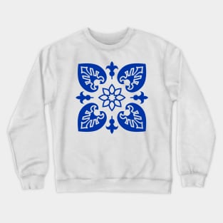 Portuguese Azulejo Tiles Crewneck Sweatshirt